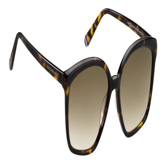 Tommy Hilfiger Rectangle Havana Acetate Frame
